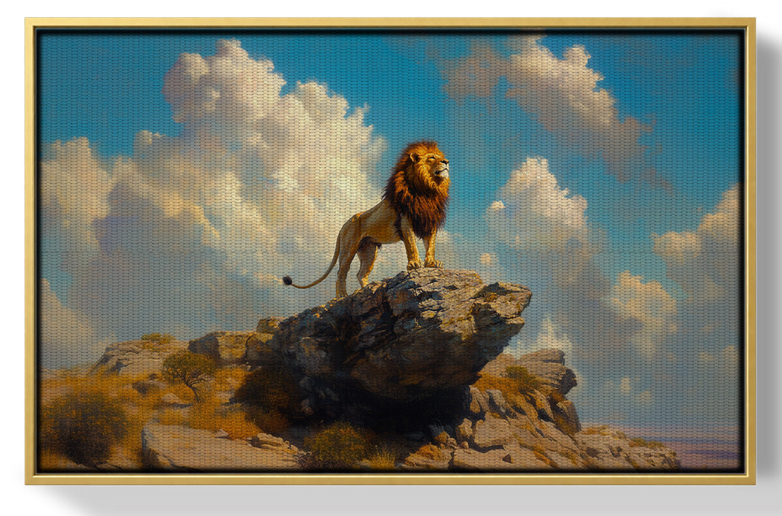 Majestic Lion Safari African American canvas print view 37