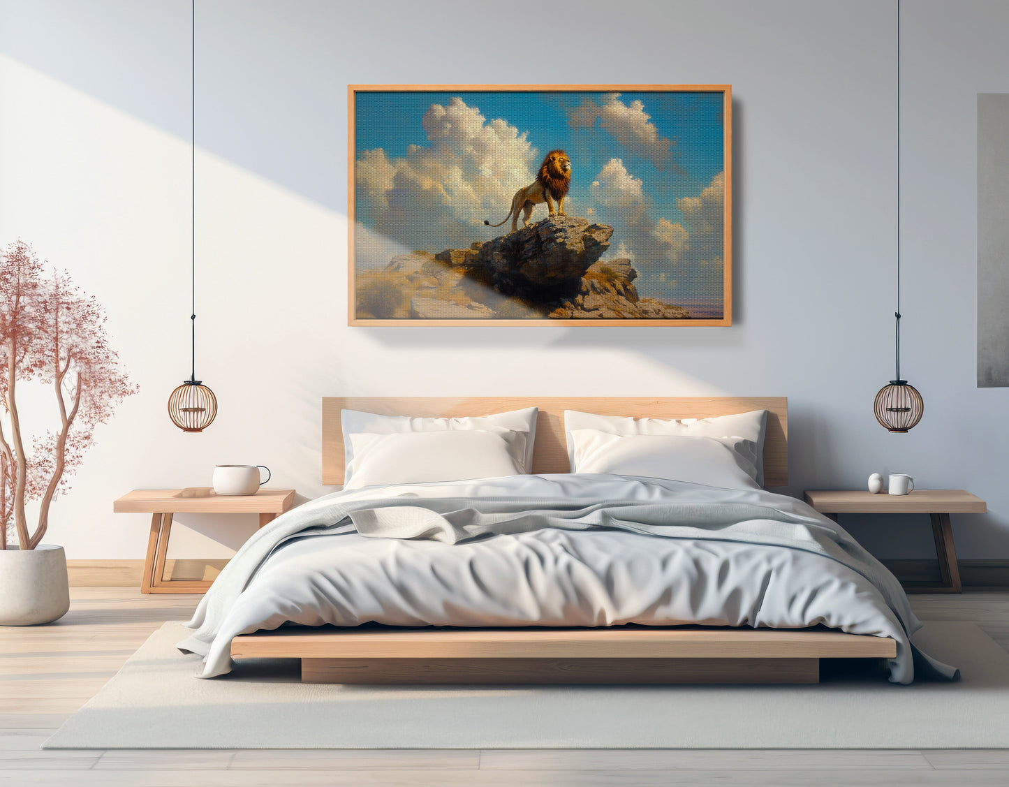 Majestic Lion Safari African American canvas print view 45