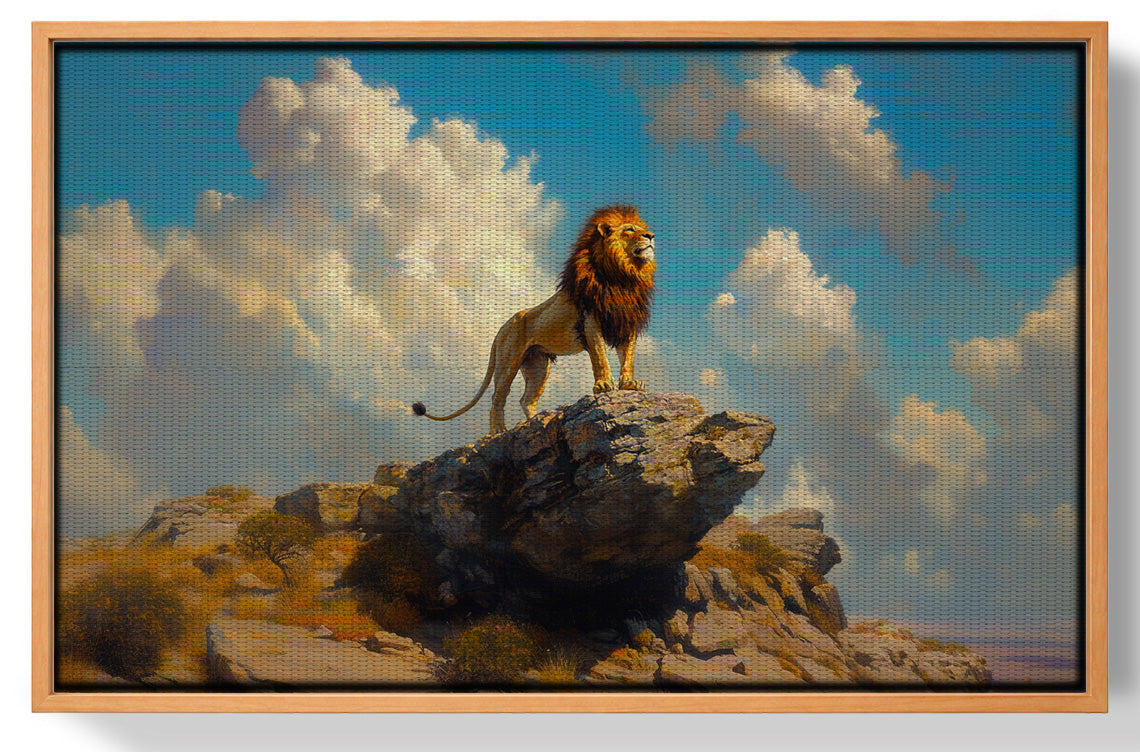 Majestic Lion Safari African American canvas print view 43