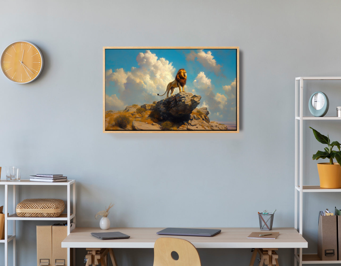 Majestic Lion Safari African American canvas print view 54