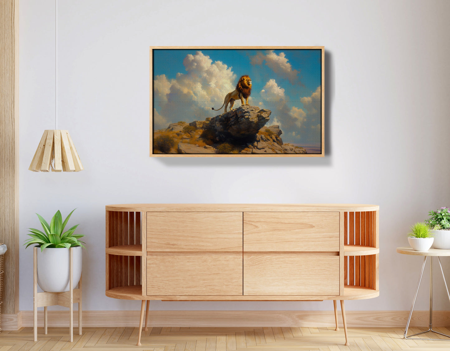 Majestic Lion Safari African American canvas print view 50