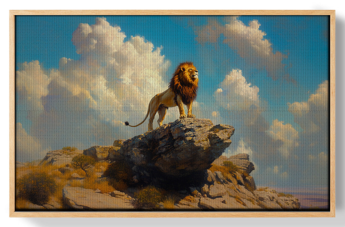 Majestic Lion Safari African American canvas print view 49
