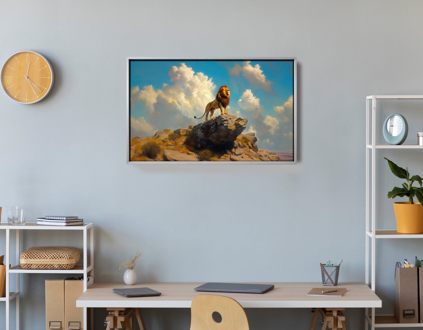 Majestic Lion Safari African American canvas print view 60