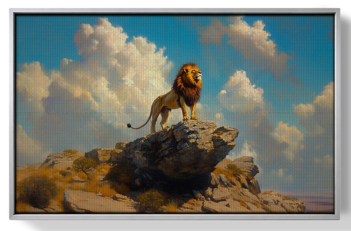 Majestic Lion Safari African American canvas print view 55