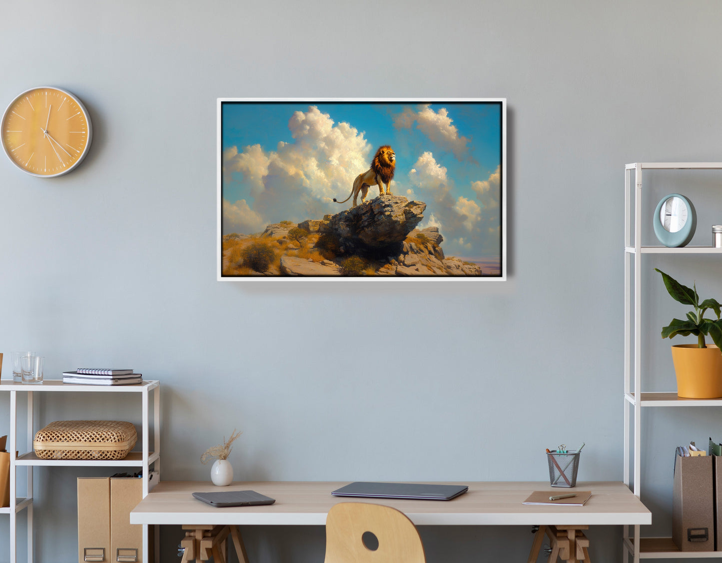 Majestic Lion Safari African American canvas print view 66