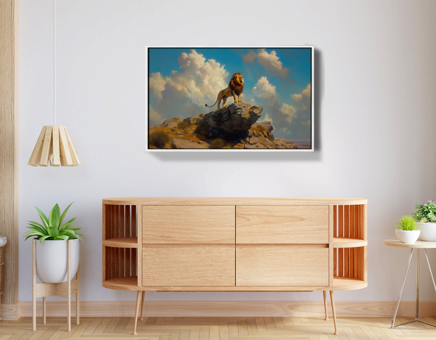 Majestic Lion Safari African American canvas print view 62
