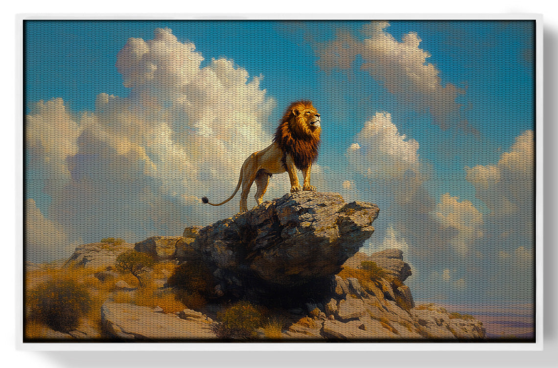 Majestic Lion Safari African American canvas print view 61
