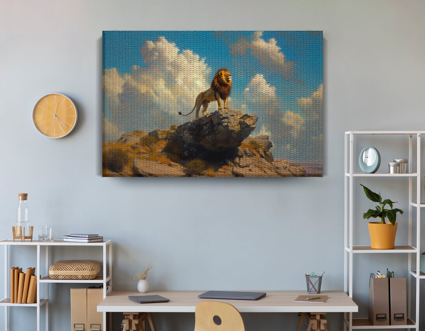 Majestic Lion Safari African American canvas print view 18