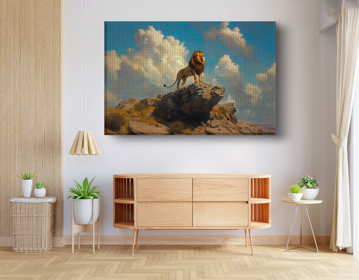Majestic Lion Safari African American canvas print view 14