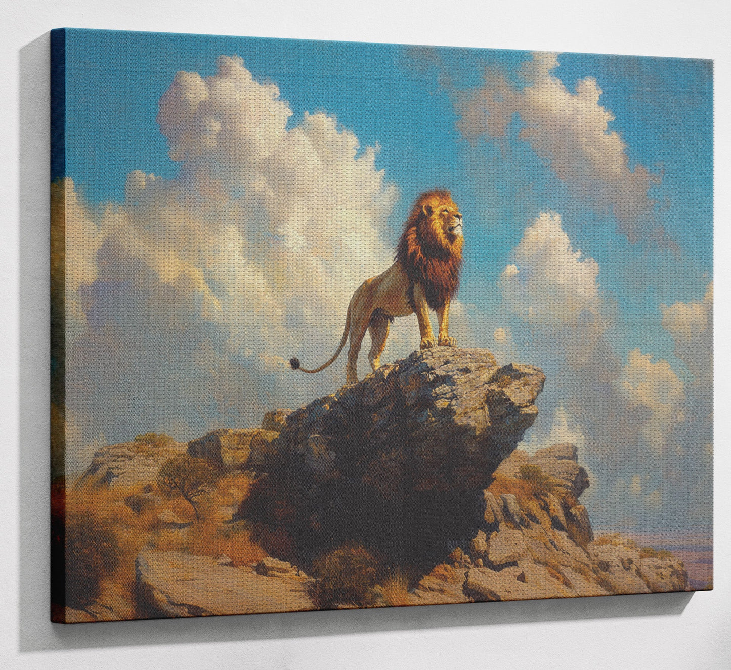 Majestic Lion Safari African American canvas print view 13