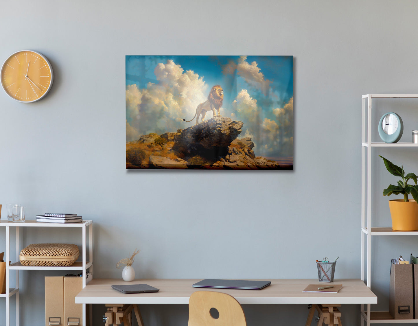 Majestic Lion Safari African American canvas print view 22