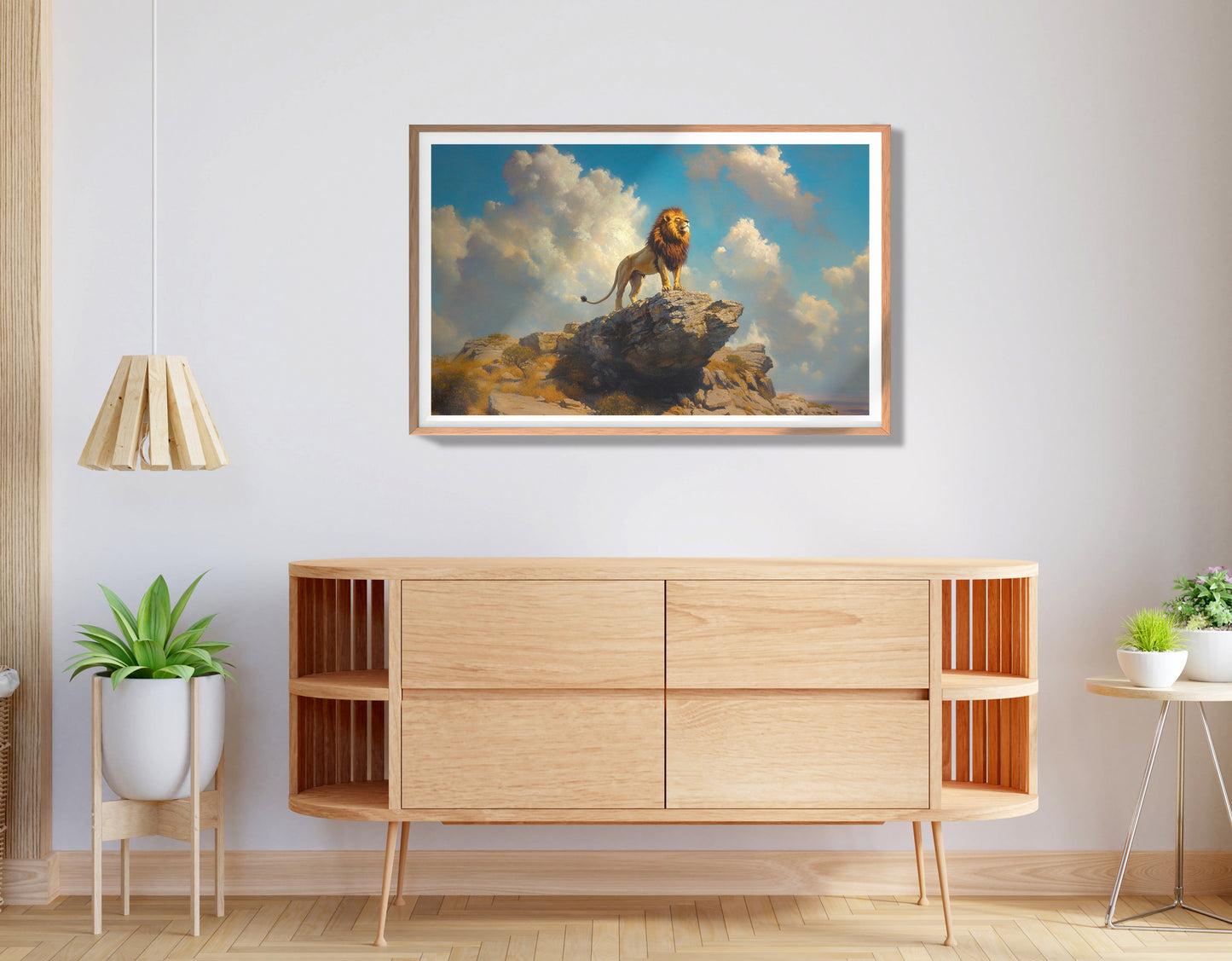 Majestic Lion Safari African American canvas print view 80