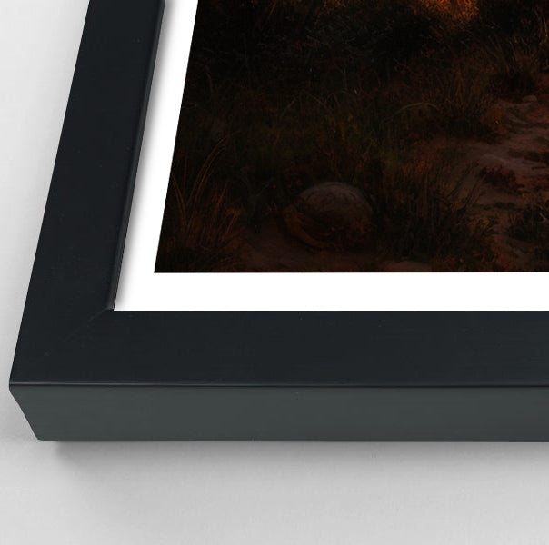 Elephant Sunset Safari Black Black culture wall art view 70