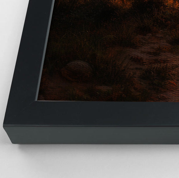 Elephant Sunset Safari Black Black culture wall art view 28