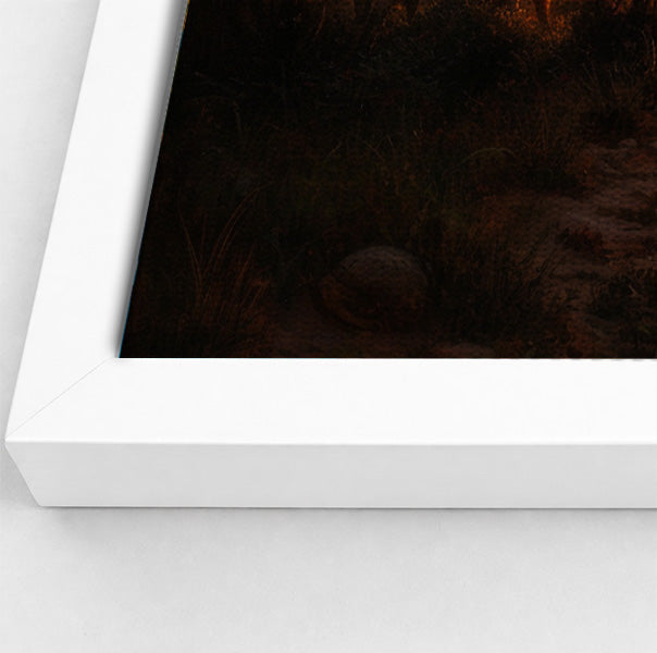 Elephant Sunset Safari Black Black culture wall art view 64