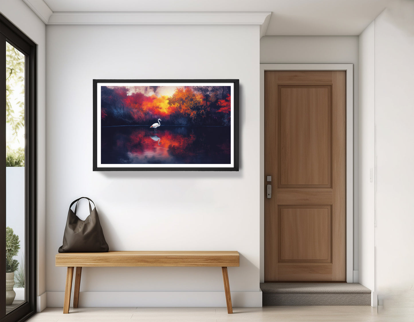 Swan Lake Sunset African American canvas print view 71