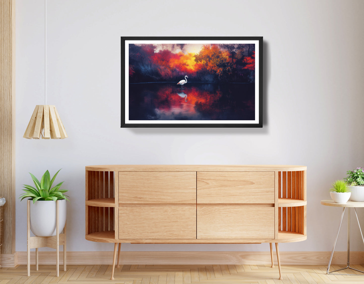 Swan Lake Sunset African American canvas print view 68