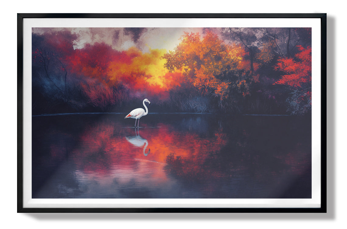 Swan Lake Sunset African American canvas print view 67
