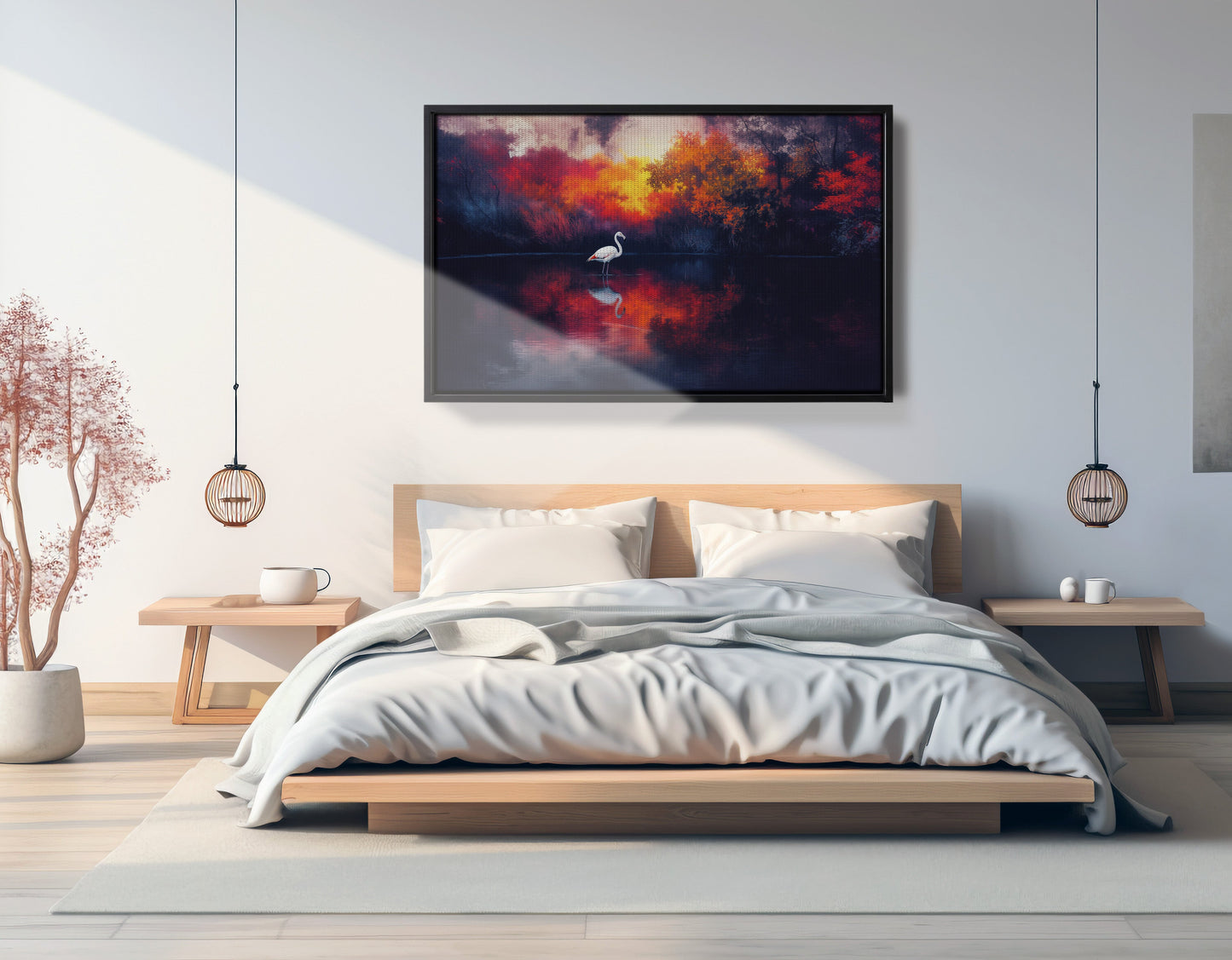 Swan Lake Sunset African American canvas print view 27