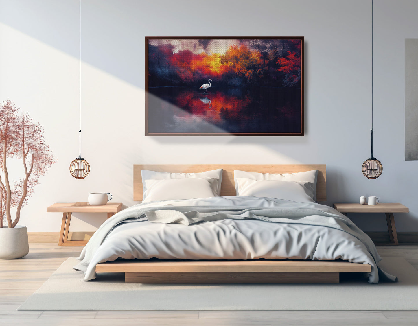 Swan Lake Sunset African American canvas print view 33