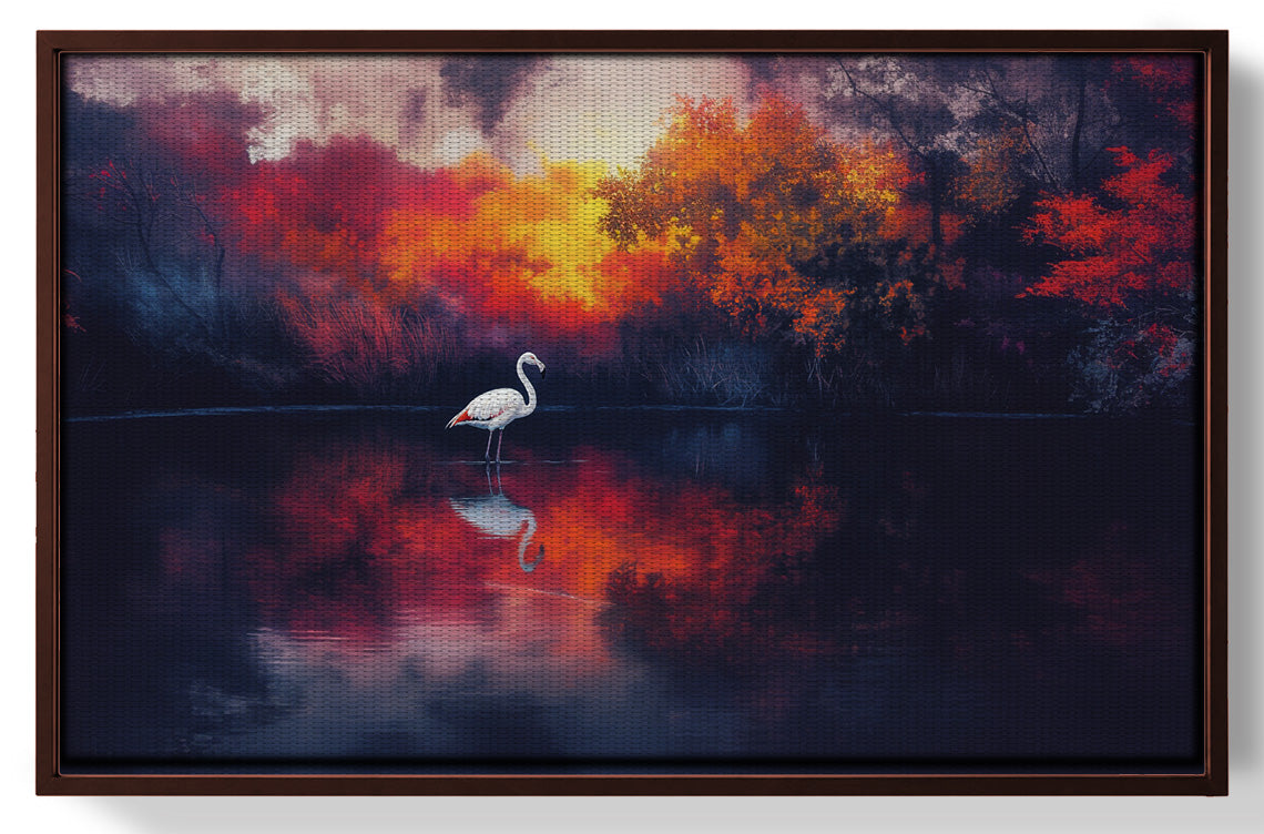Swan Lake Sunset African American canvas print view 31