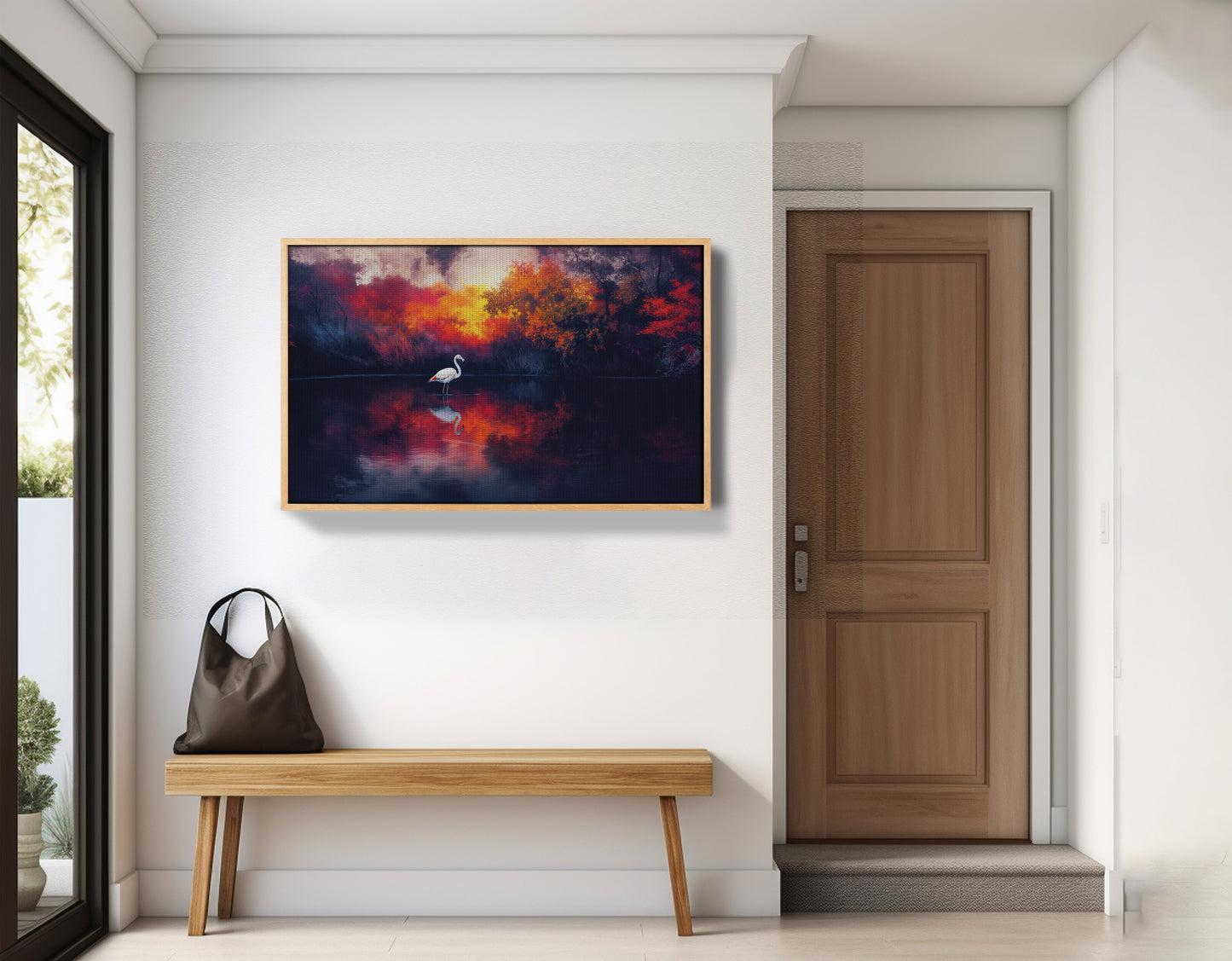 Swan Lake Sunset African American canvas print view 53