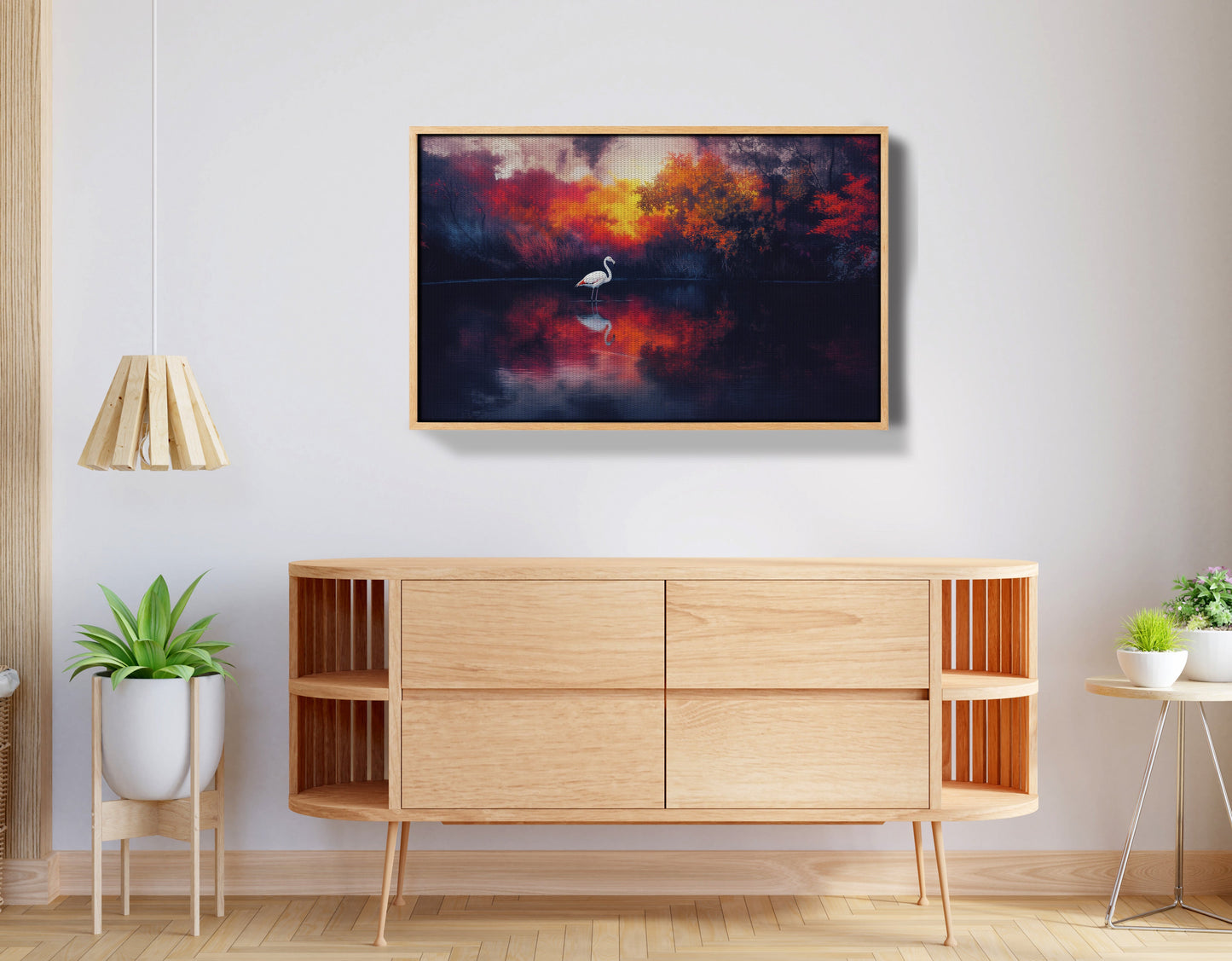 Swan Lake Sunset African American canvas print view 50