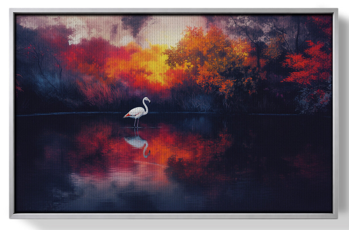 Swan Lake Sunset African American canvas print view 55