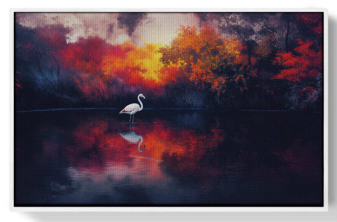 Swan Lake Sunset African American canvas print view 61