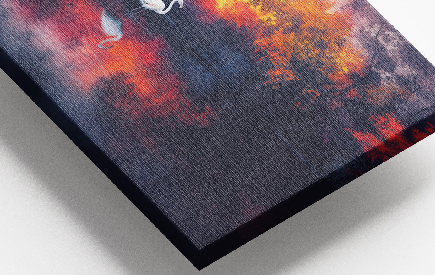 Swan Lake Sunset African American canvas print view 16