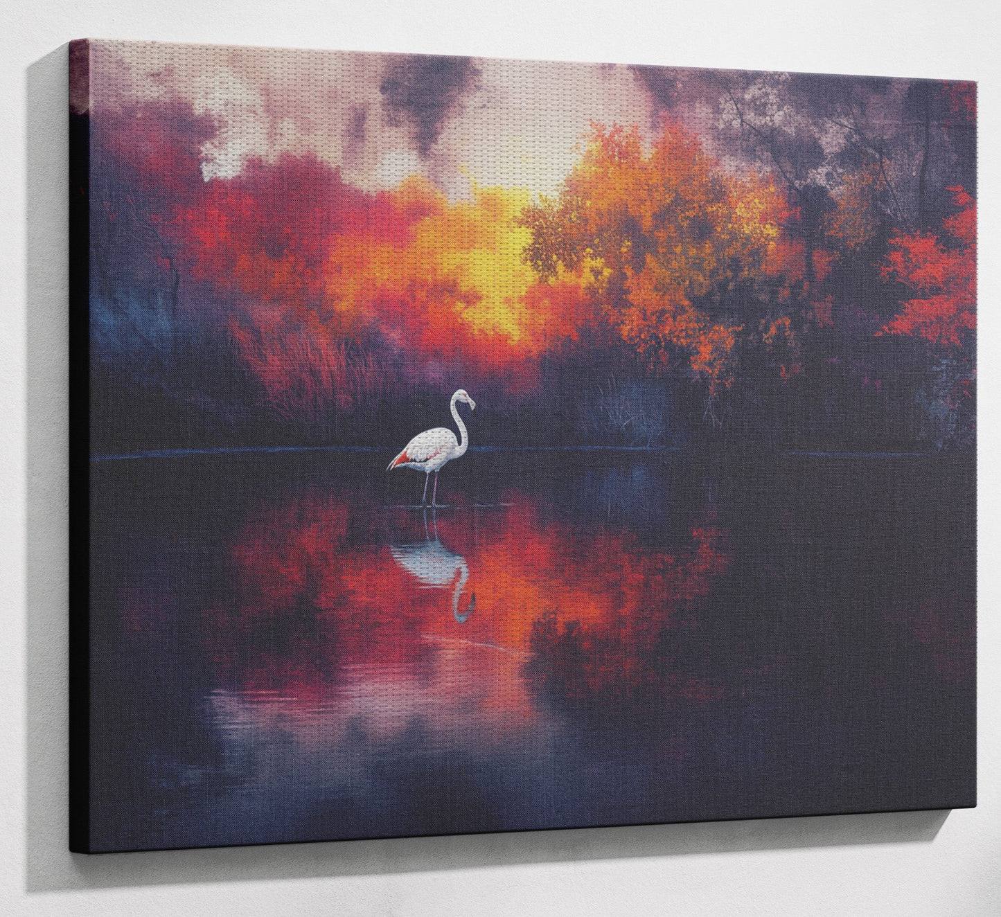 Swan Lake Sunset African American canvas print view 13