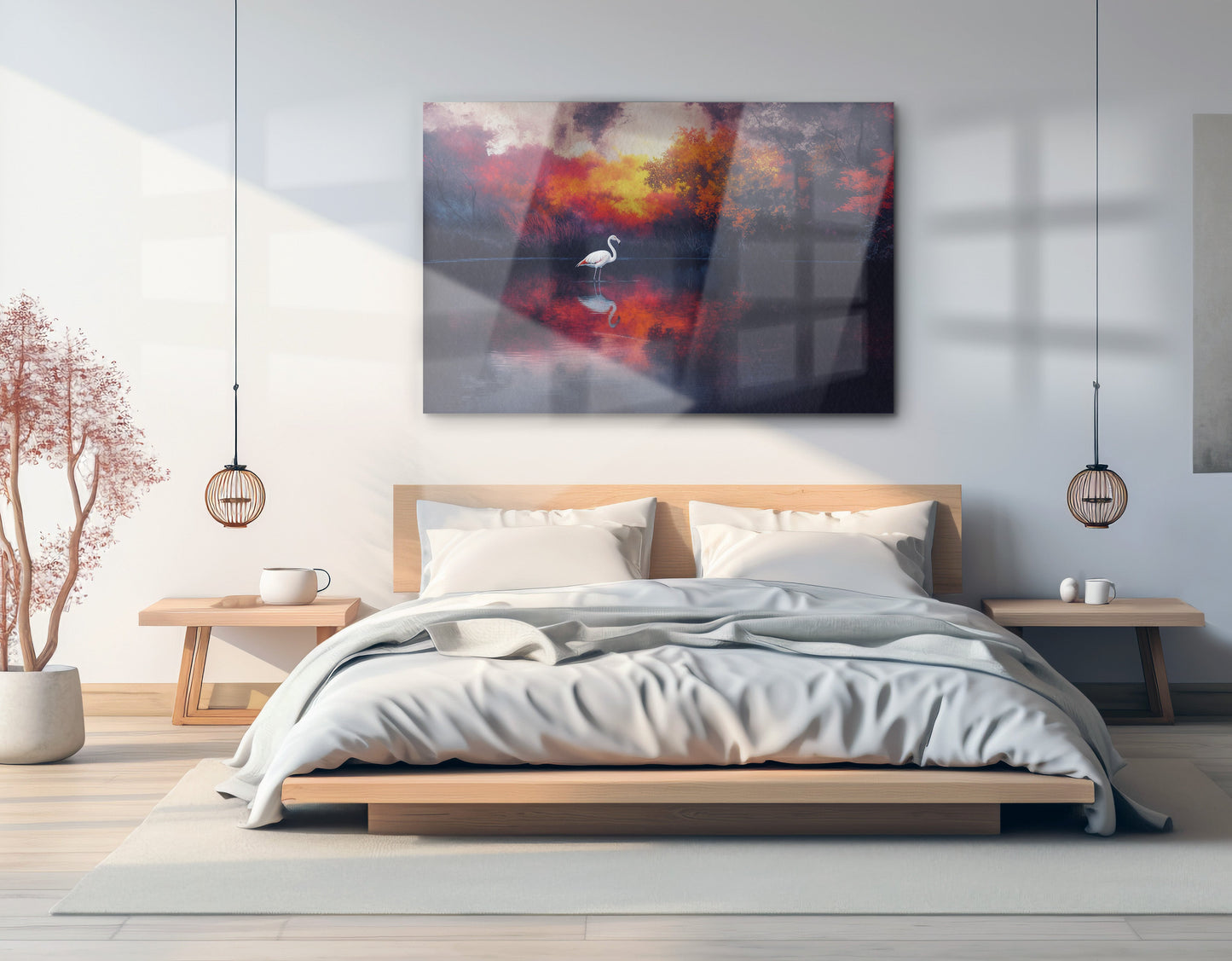 Swan Lake Sunset African American canvas print view 19