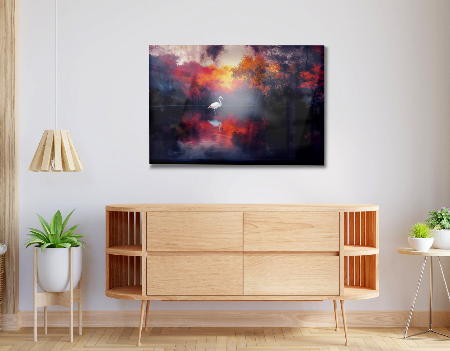 Swan Lake Sunset African American canvas print view 23