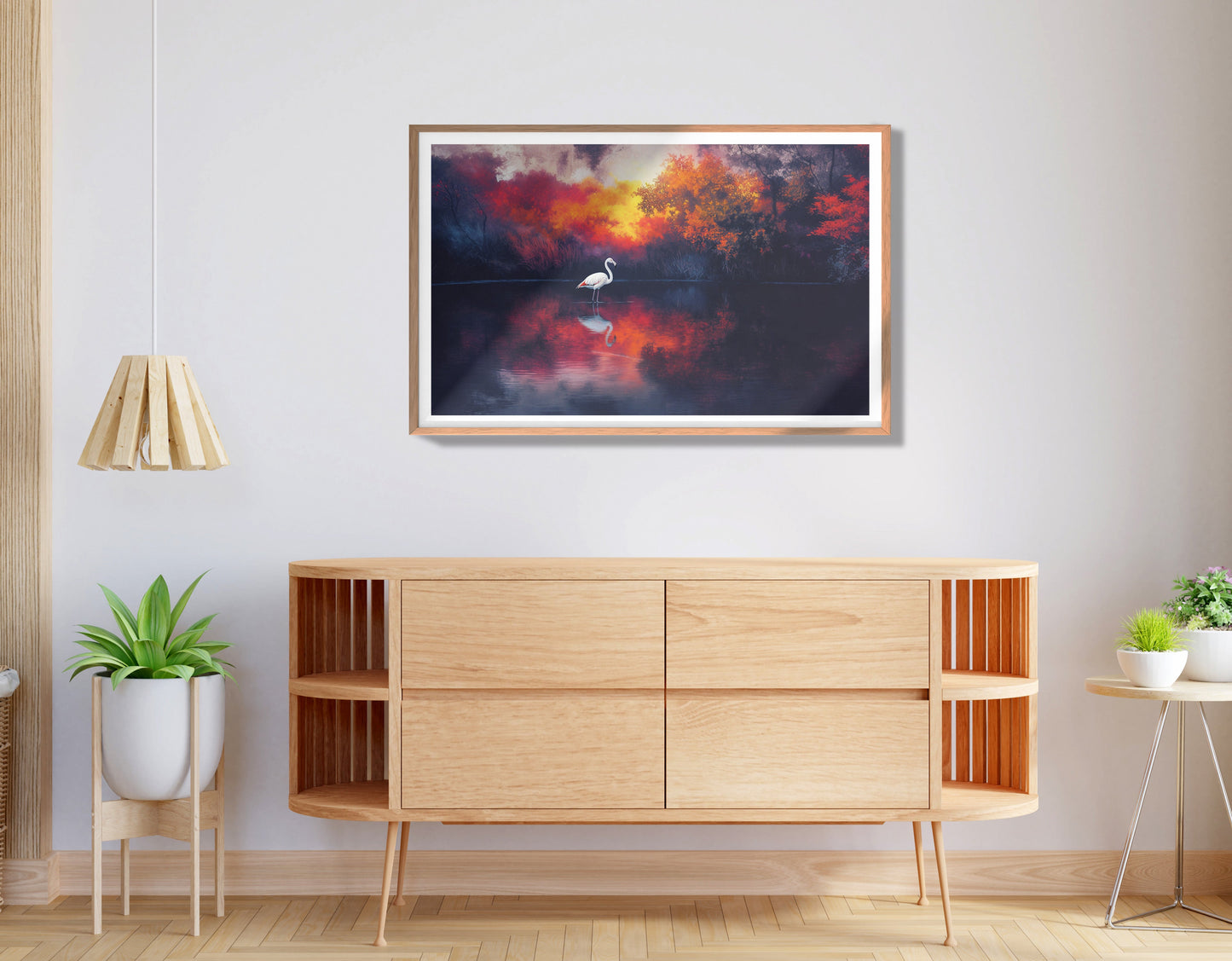 Swan Lake Sunset African American canvas print view 80
