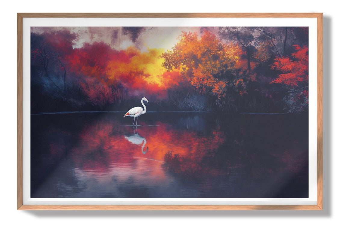 Swan Lake Sunset African American canvas print view 79