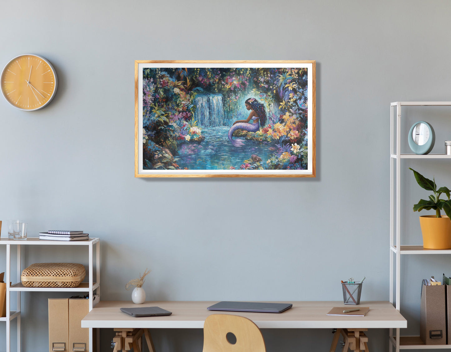 Romantic Swans at Sunset Black love wall art view 78