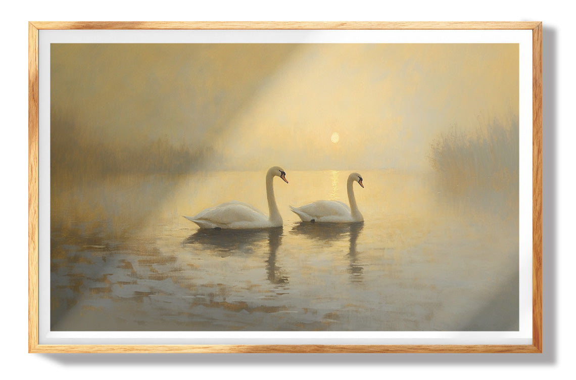Blue Moon Swan Lake African American canvas print view 73