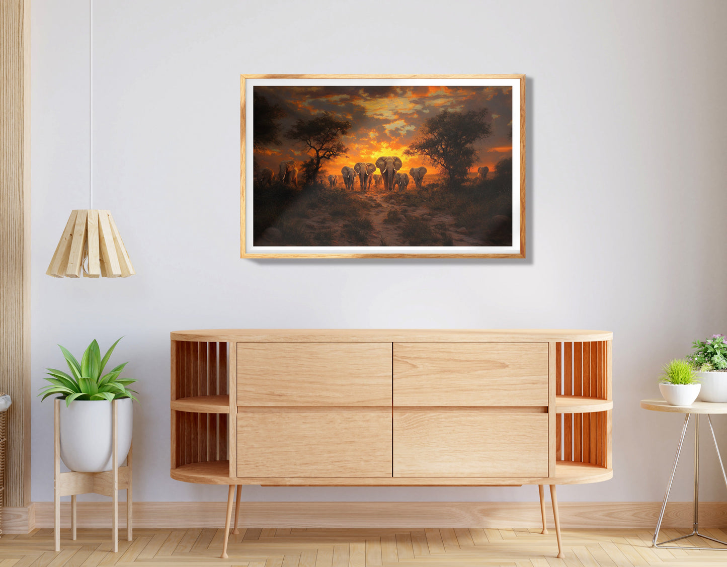 Misty Swan Lake African American canvas print view 74