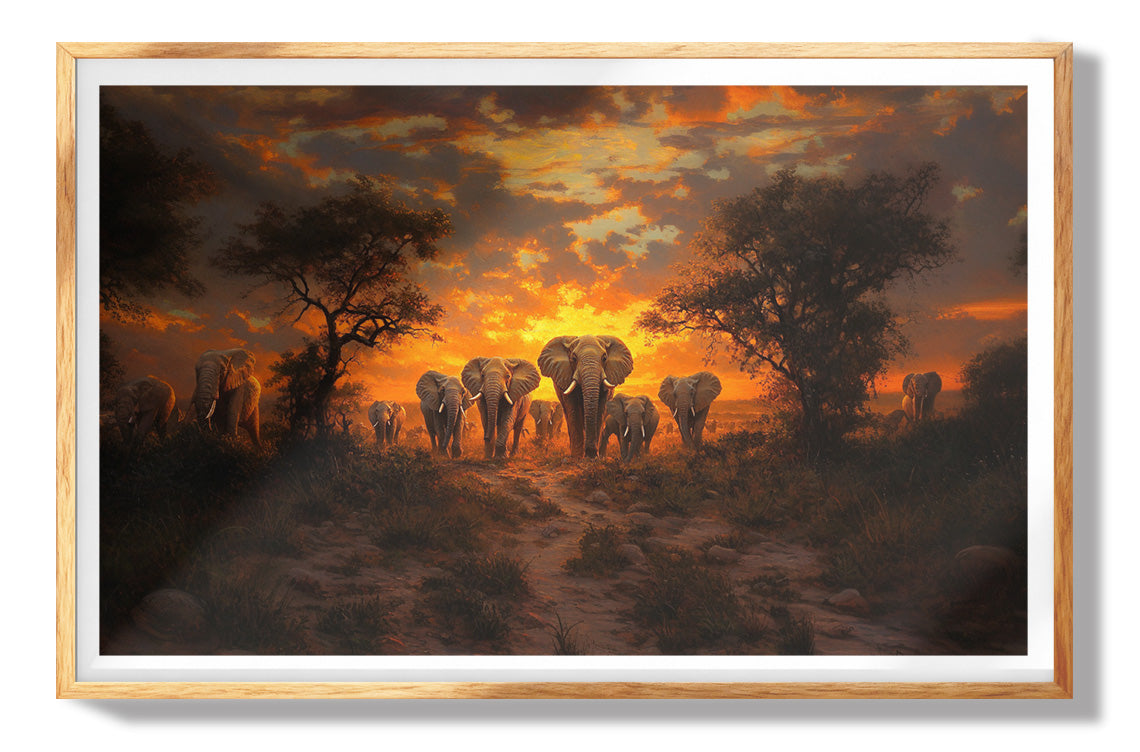 Misty Swan Lake African American canvas print view 73