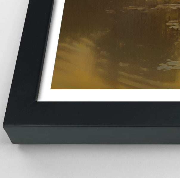Golden Swan Lake African American canvas print view 70