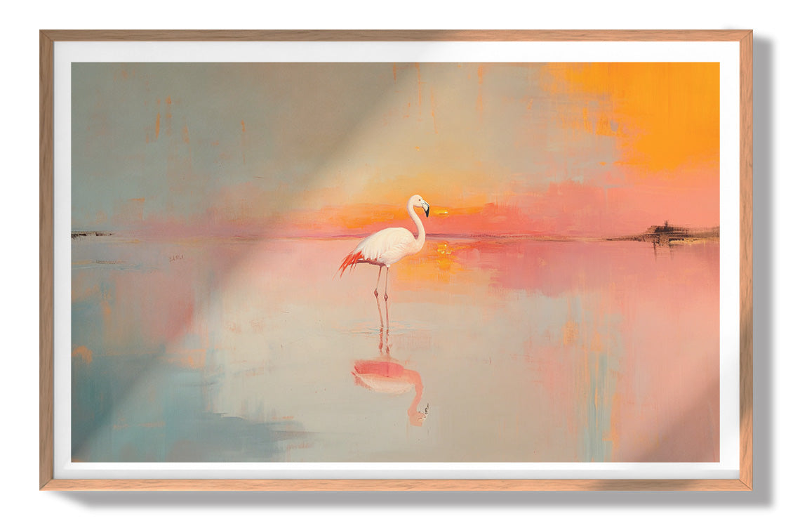 Pink Flamingo Lake African American canvas print view 79