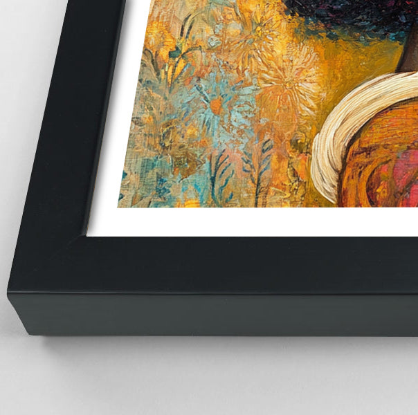 Black Lesbian Couple Embrace Black love wall art view 70