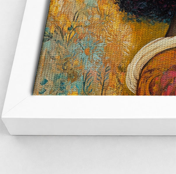 Black Lesbian Couple Embrace Black love wall art view 64