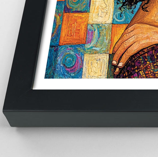 Black Couple Love Portrait Black love wall art view 70