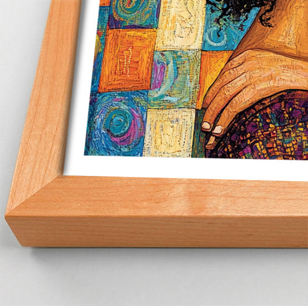 Black Couple Love Portrait Black love wall art view 82