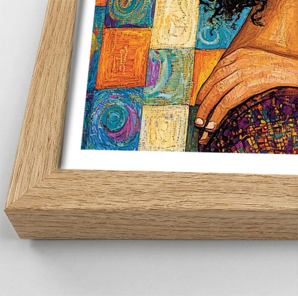 Black Couple Love Portrait Black love wall art view 76