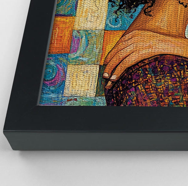 Black Couple Love Portrait Black love wall art view 28