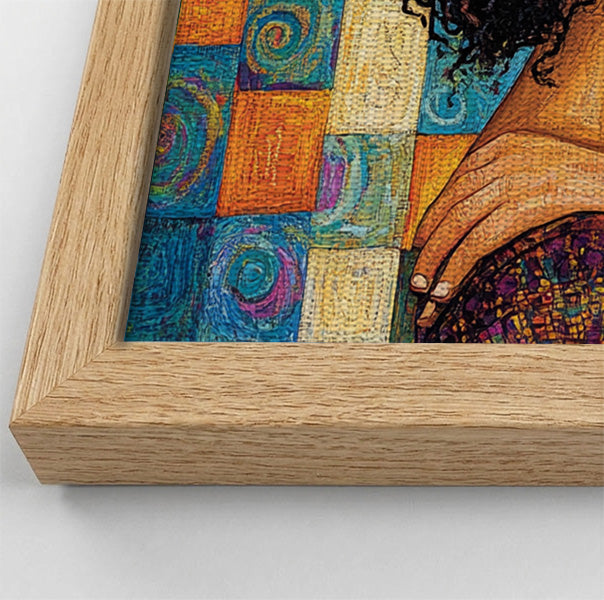 Black Couple Love Portrait Black love wall art view 52
