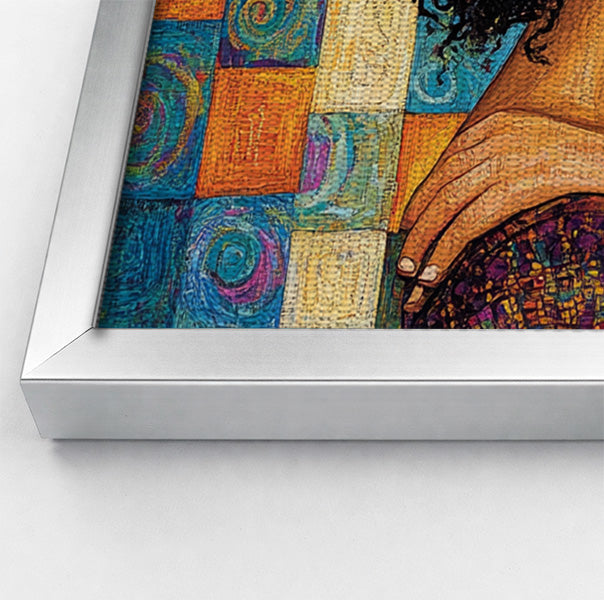 Black Couple Love Portrait Black love wall art view 58