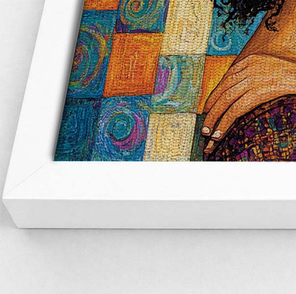 Black Couple Love Portrait Black love wall art view 64